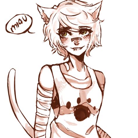 my cat as human doodle by Charles-Yaseko on DeviantArt