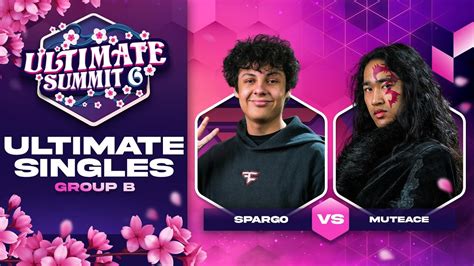 Sparg0 vs MuteAce - Group B Ultimate Summit 6 - SSBU Singles | Cloud vs Peach - YouTube