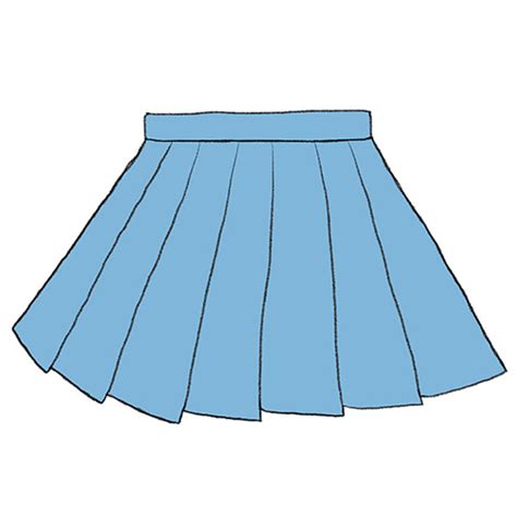 How to Draw a Pleated Skirt - Easy Drawing Tutorial For Kids