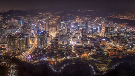 韩国高清动态壁纸-夜幕下的韩国高清动态壁纸- Mac下载