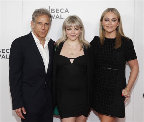 Ben Stiller and Christine Taylor pose with rarely-seen daughter Ella ...