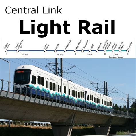 Seattle Central Link Light Rail runs frequently from SeaTac airport to ...