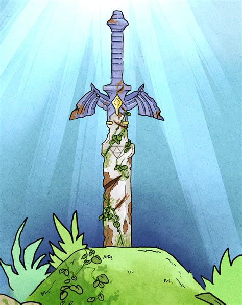 The Master Sword > Legend of Zelda art Shovel Knight, Master Sword, Pop Culture References ...