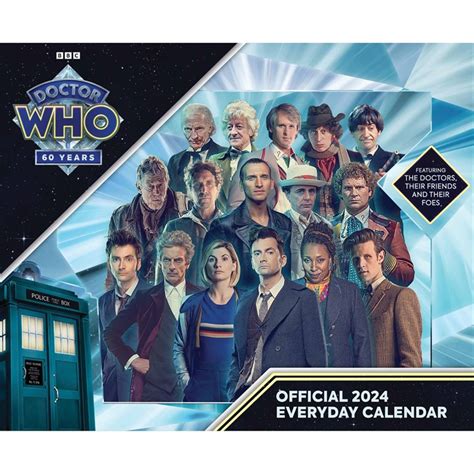 Doctor Who Official 2024 Desk Block Calendar – Merchandise Guide - The Doctor Who Site