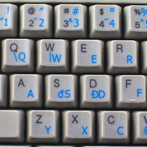 Amazon.com: (214) POLISH KEYBOARD STICKERS with BLUE LETTERING ON TRANSPARENT BACKGROUND ...