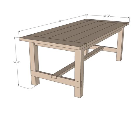 How to build a farmhouse kitchen table - Builders Villa