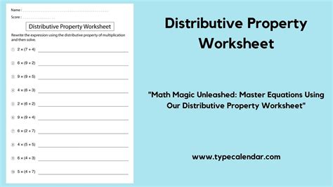 Find Facts Using Distributive Property - Math Worksheets - SplashLearn - Worksheets Library