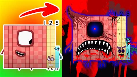 Numberblocks 125 As Horror Version Fanmade - YouTube