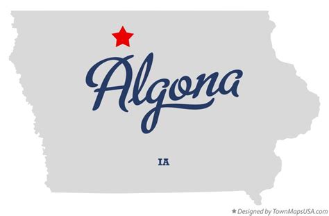 Map of Algona, IA, Iowa