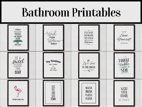 Free Bathroom Sign Printables - Printable Word Searches