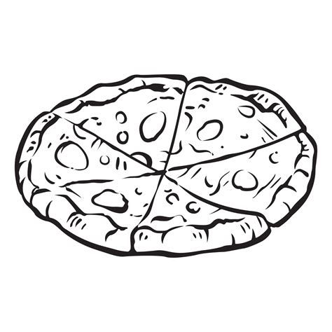 Pizza Black And White Vector Art, Icons, and Graphics for Free Download