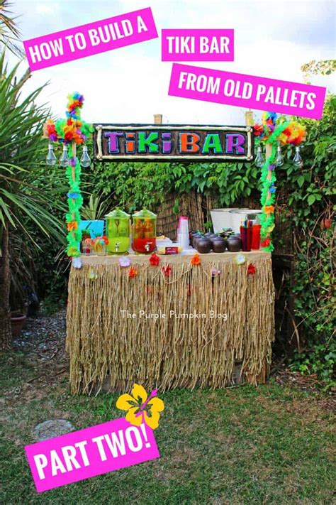 How To Build A Tiki Bar Using Old Pallets - Part 2!