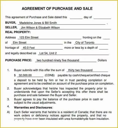 Business Sale Agreement Template Free Download Of Purchase and Sale Agreement 7 Free Pdf ...