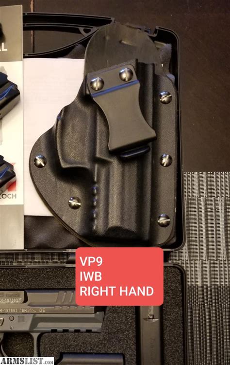 ARMSLIST - For Sale: Hk VP9 IWB holster