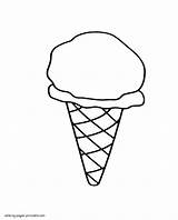 Ice Cream Scoop Coloring Pages Printable Coloring sketch template