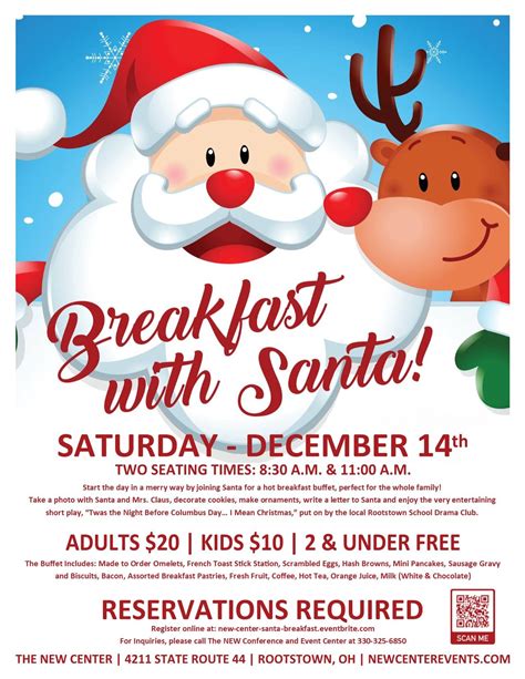 Breakfast with Santa Flyer 2019 - Ravenna Chamber of Commerce