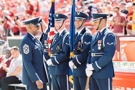 USAF Honor Guard kicks off Redskins Game