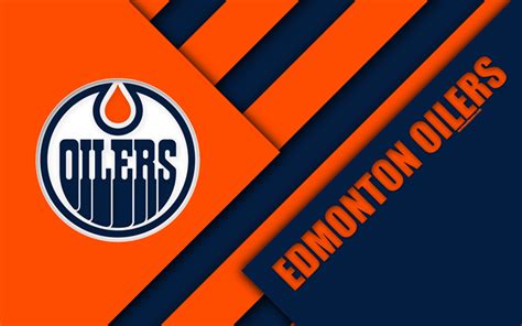 Download wallpapers Edmonton Oilers, Edmonton, Canada, 4k, material ...