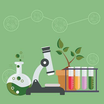 Biology Laboratory Workspace And Science Equipment Concept. Stock Clipart | Royalty-Free ...