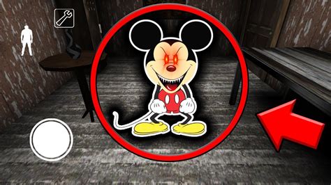 SCARY MICKEY MOUSE in Granny Horror Game (EVIL DISNEY in Granny Mobile Horror Game) - YouTube