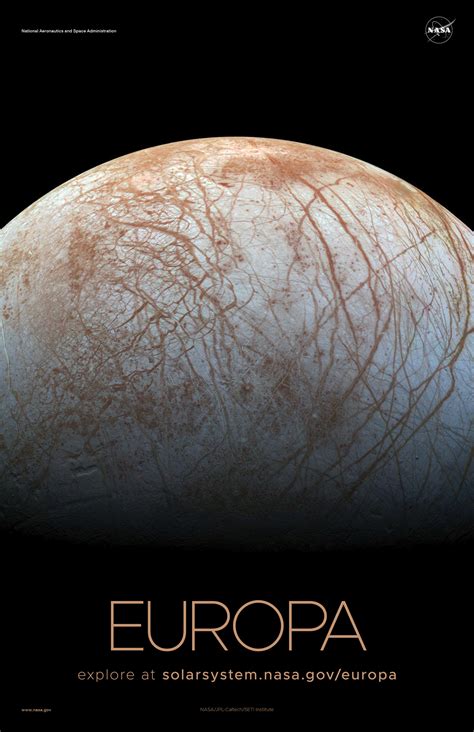 Jupiter's Moon Europa Poster - Version A – NASA's Europa Clipper