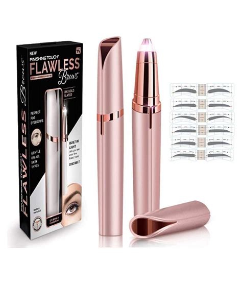 BEAUTY & CARE Flawless Eyebrow Trimmer Battery Operated Razor 1 Blade 1 ...