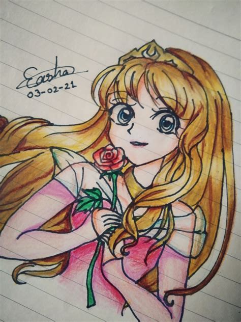 Princess Aurora/Rose Sleeping Beauty Anime Fan-art A.N. Easha - Illustrations ART street