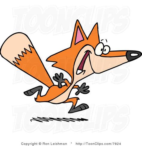 Cartoon Running Fox #7824 by Ron Leishman | Cute cartoon drawings, Cartoon, Cartoon drawings