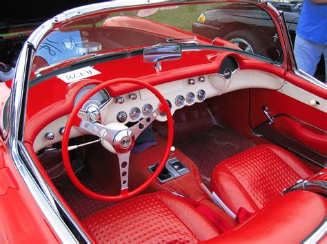 Chevrolet Corvette C1, interior & dash, c1956 | Chevrolet corvette c1, Chevrolet corvette, Corvette