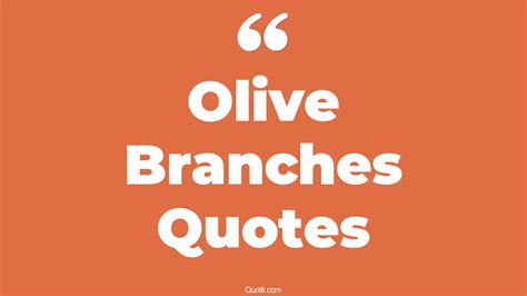 16+ Unforgettable Olive Branches Quotes That Will Unlock Your True ...