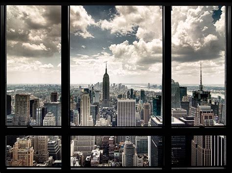 New York Window Canvas Print | The Art Group