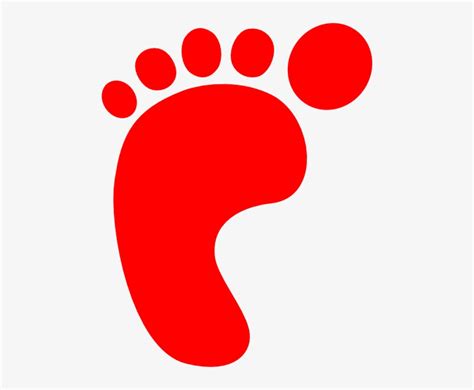 Red Footprint Clipart Transparent PNG - 468x596 - Free Download on NicePNG