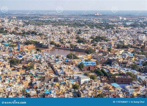 Jodhpur city view from top stock image. Image of travel - 170768687