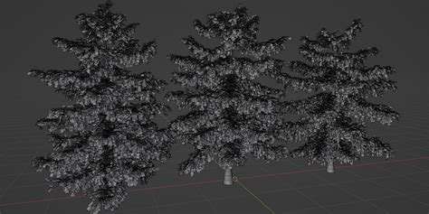 ArtStation - Pine trees collection vol 107-Blender-3DModel | Resources