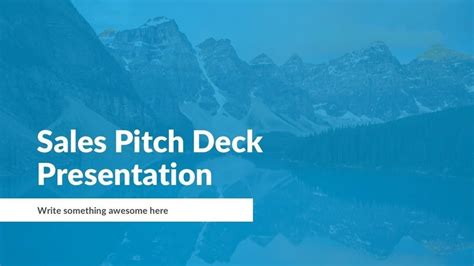 Sales Pitch Powerpoint Template