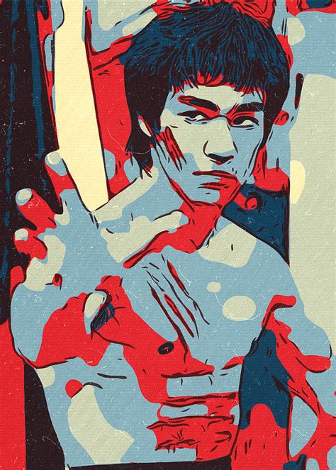 Bruce Lee Artwork Painting by New Art