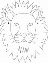 African Lion Face Coloring Sheet Pages sketch template