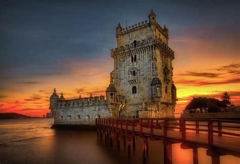 The Belem Tower at sunset Photograph by Micah Offman - Pixels