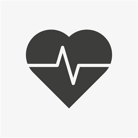 Healthcare and medical related icon. Heart rate symbol. Heartbreat ECG sign 5863338 Vector Art ...