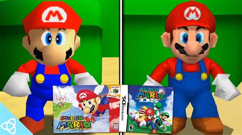 Super Mario 64 DS (2004 Remake) vs. Super Mario 64 (1996 Original) | Side by Side - YouTube