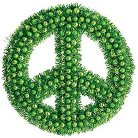 Inspire Bohemia: Holiday Wreaths: Peace Signs!