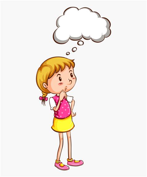 A Child Thinking Clipart Clipart - Riset