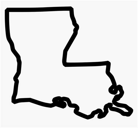 Louisiana - Louisiana State Outline Svg, HD Png Download - kindpng