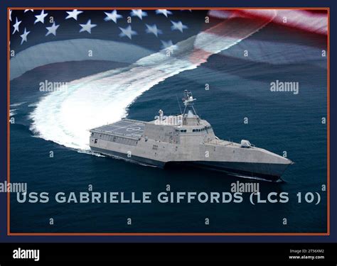 US Navy A illustration of the littoral combat ship USS Gabrielle ...