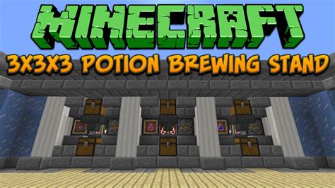 Minecraft: 3x3x3 Potion Brewing Stand Tutorial - YouTube