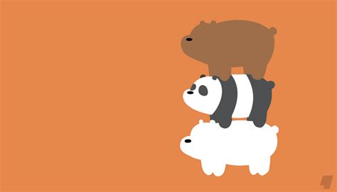 Minimalist Wallpaper - We Bare Bears by AnfoFlash on DeviantArt