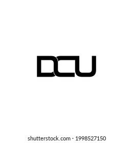 Dcu Letter Original Monogram Logo Design Stock Vector (Royalty Free ...