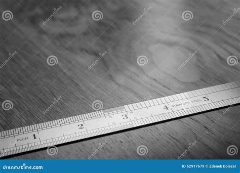 Metal ruler. stock image. Image of gray, drawing, dimension - 62917679