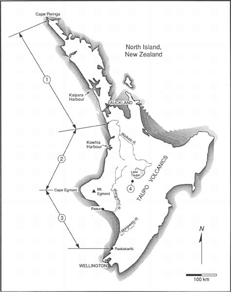 North Island New Zealand Map - Vector U S Map