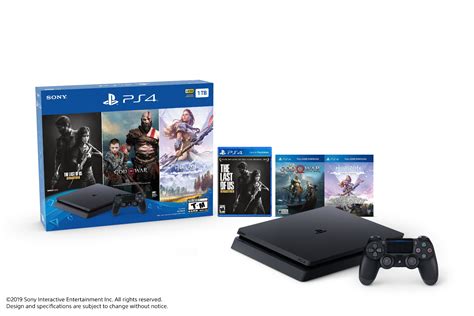 Sony PlayStation Slim 4 1TB Only on PlayStation PS4 Console Bundle ...